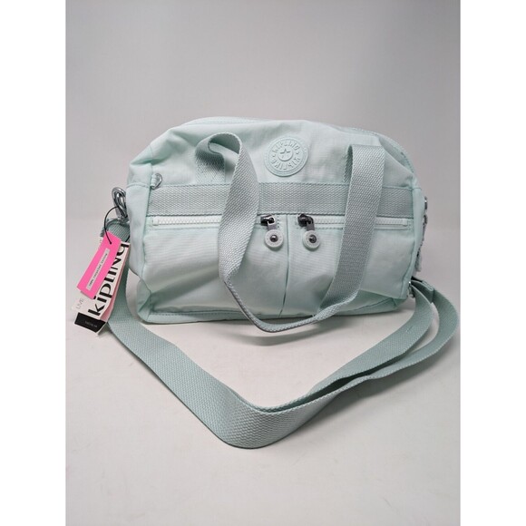 Kipling Klara Women's Crossbody Satchel Bag Willow Green Pockets Lightweight - Picture 1 of 7